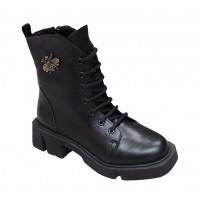 Ghete dama casual din piele naturala Katerina SCV971N